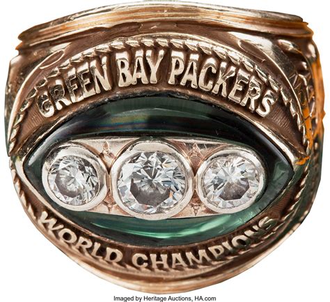 1967 Green Bay Packers Super Bowl II Championship Ring Presented to ...