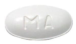 Pill Finder: MA 3 White Elliptical / Oval - Medicine.com