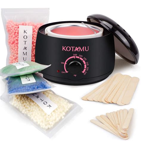 Amazon.com: Wax Warmer Kit, KOTAMU Hair Removal Waxing Kit with 4 Hard ...