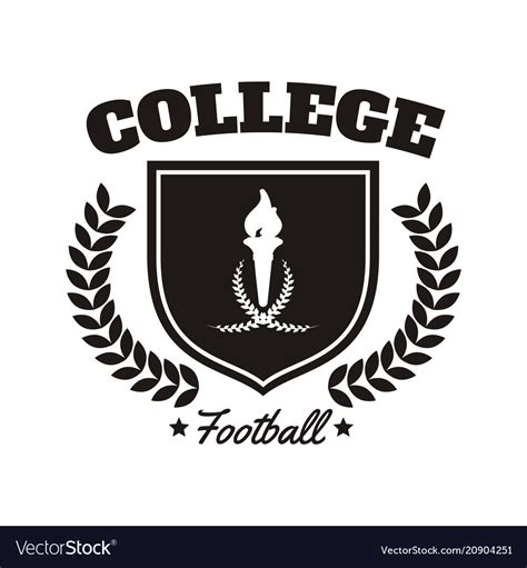 University college logo Royalty Free Vector Image