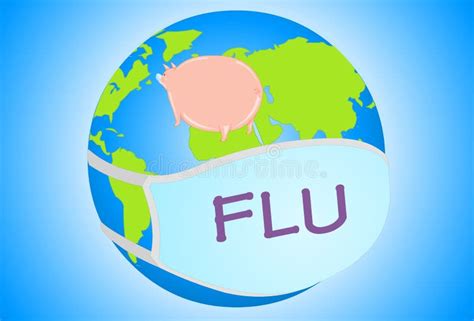 Prevention of Swine Flu stock illustration. Illustration of transmit - 11411980
