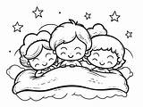 Sleepover Coloring Page For Kids  Free Printable Colorful Party sketch template