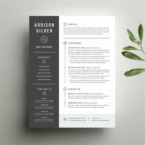 36++ Resume front page template For Your Learning Needs