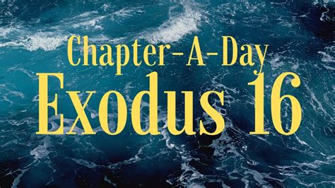 Bible Commentary on Exodus Chapter 16 - YouTube