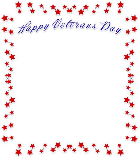 Free Veterans Day Border Graphics - Clipart Frames