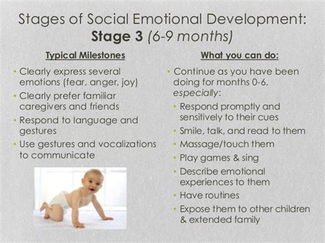 Stages Of Emotional Development In Children