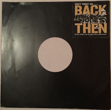 Mike Jones - Back Then (2005, Vinyl) | Discogs