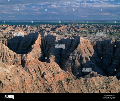 USA, South Dakota, Badlands National Park, North Unit, Expansive area ...