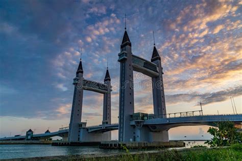 The Iconic Drawbridge Located Across the River in the Terengganu ...