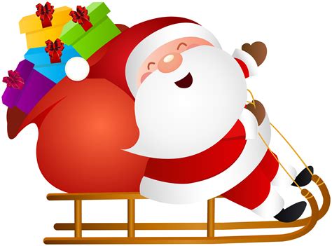 Santa Claus Sleigh Png