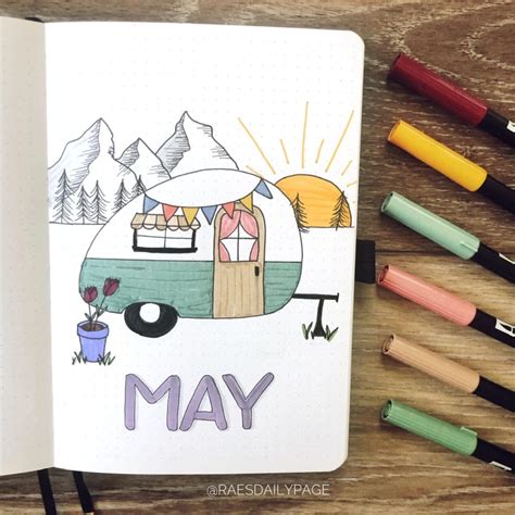 Vintage Camper Doodle Tutorial - Rae's Daily Page