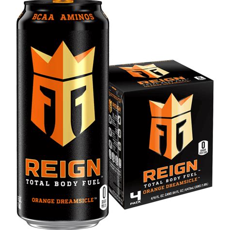 Reign Total Body Fuel 4 Pack Orange Dreamsicle Energy Drink 4 - 16 fl ...