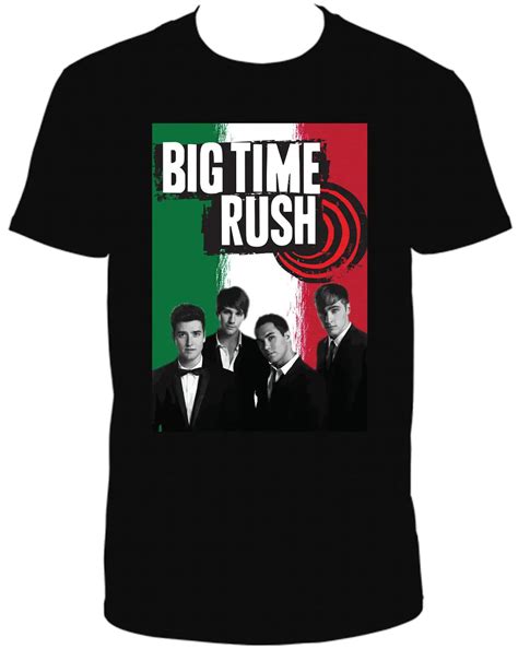 BIG TIME RUSH ITALIAN BLACK CREW NECK SHORT SLEEVE TSHIRT-in T-Shirts from Men's Clothing on ...