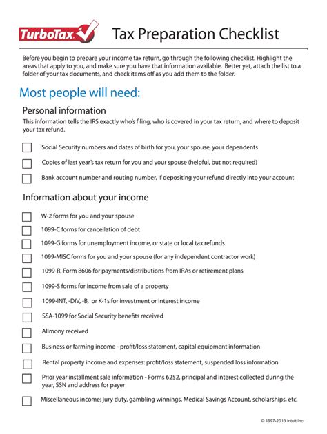 Tax preparation checklist pdf: Fill out & sign online | DocHub