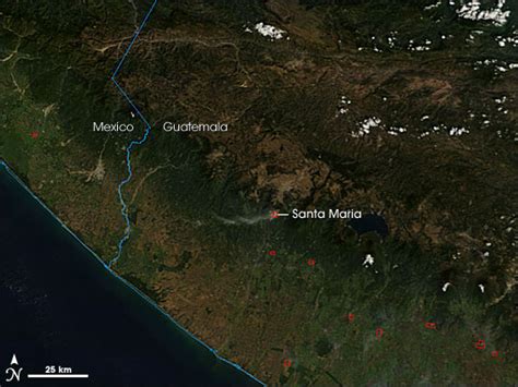 Santa Maria Volcano Map