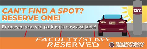 New! Reserved Parking Permit for Faculty and Staff | University ...