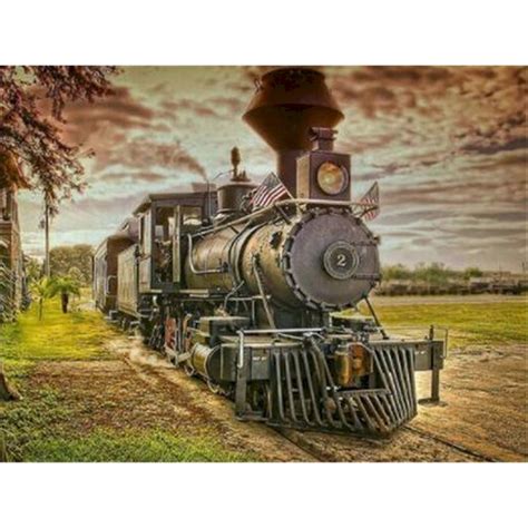 Paint By Number Steam Engine Train – Artist By Number