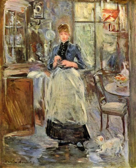 In the Dining Room, c.1875 - Berthe Morisot - WikiArt.org