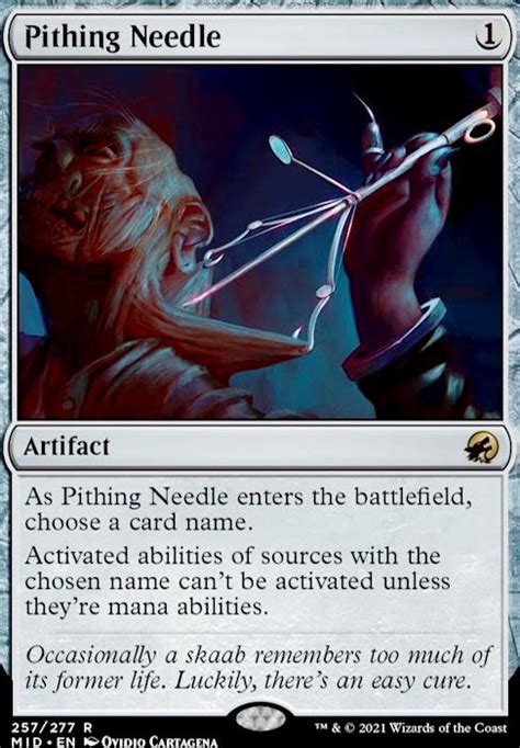 How does Pithing Needle work? : r/MagicArena