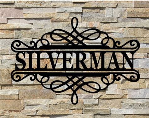 Personalized Name Metal Sign - Custom metal Name sign - metal art in 2020 | Custom metal signs ...