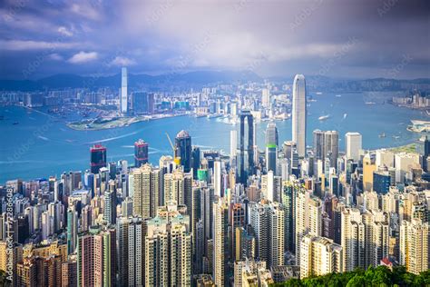 Hong Kong, China City Skyline Stock Photo | Adobe Stock