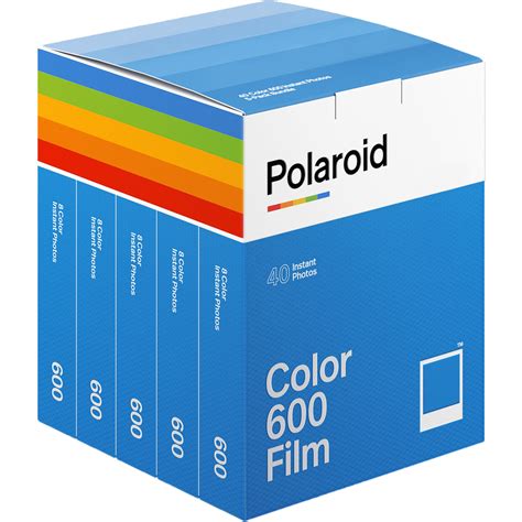 Polaroid Color 600 Instant Film (5-Pack, 40 Exposures) 006013