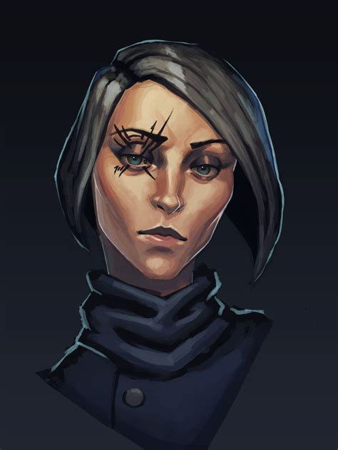 ArtStation - Dishonored Style Portrait/Study, Jeremy Anninos | Portrait, Dishonored, Dishonored art