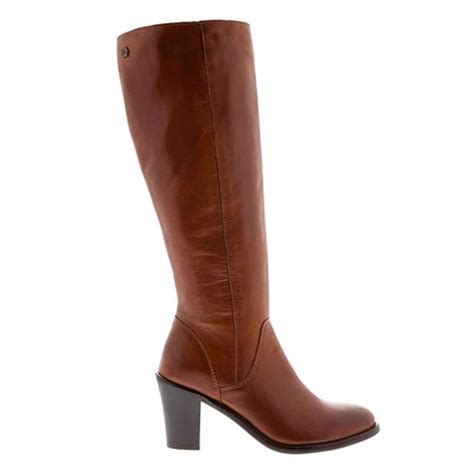 Carl Scarpa Loren Tan Leather Knee High Boots | Jarrold, Norwich