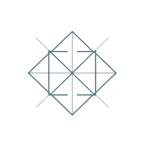 Geometric Triangle On A White Background Vector, Lineal Icon ...