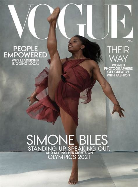 Simone Biles covers Vogue US August 2020 by Annie Leibovitz ...