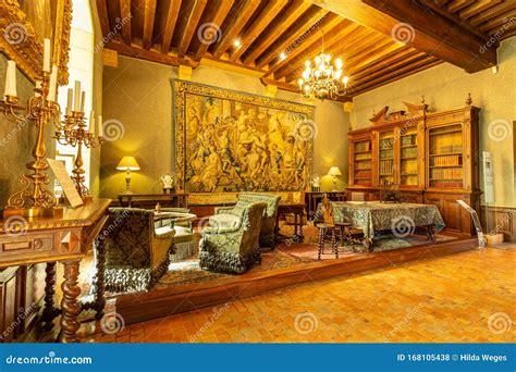 Interior Chateau De Chaumont in FRance Editorial Stock Photo - Image of ...