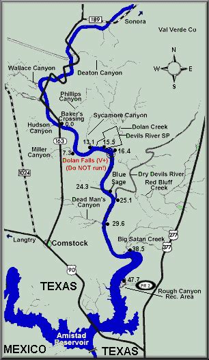 Devils River map courtesy Texas Parks & Wildlife Department in 2020 | River kayaking, River trip ...