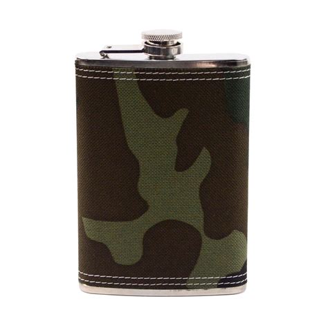 Military Camouflage Travel Pocket Flask | TreasureGurus