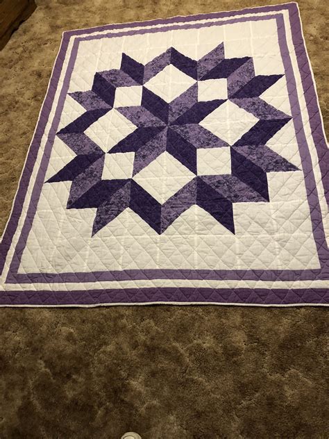 Carpenters Star Wheel purple | Quilts, Quilt patterns, Star quilt ...