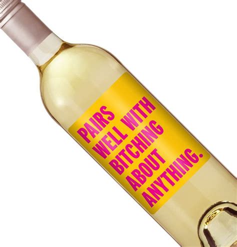 Funny Wine Label Custom Wine Bottle Labels by iCustomWine … | Custom wine bottle labels, Custom ...