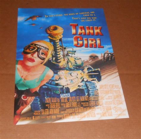 Tank Girl Movie Poster 1995 Original Promo 19.5x13.5 DC Comics ...