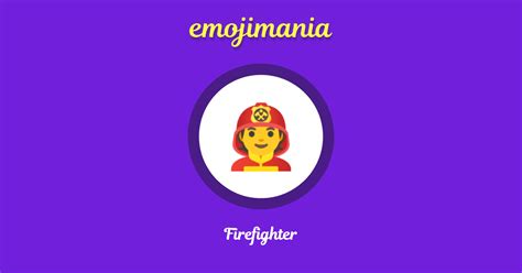 🧑‍🚒 Firefighter emoji Copy & Paste - Emojimania