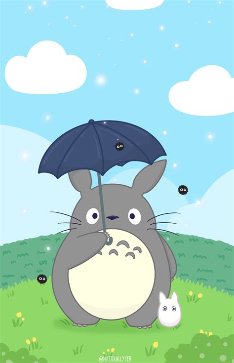 a cartoon character holding an umbrella in front of a rabbit on the ...