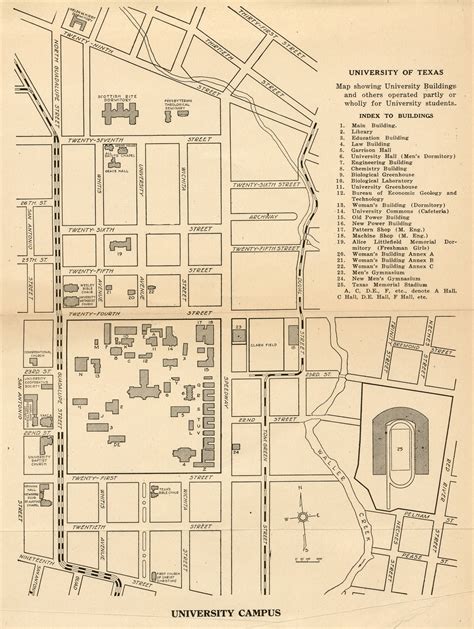 Historical Campus Maps University of Texas at Austin - Perry-Castañeda ...