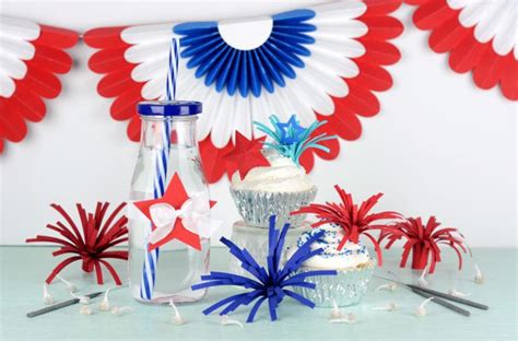 DIY Firework Cupcake Toppers by Amy Robison on Love the Day