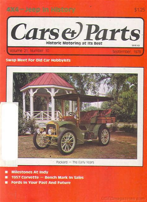 Cars & Parts # 10, September 1978, , Packard-The early years