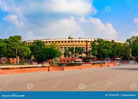 Sansad Bhawan stock image. Image of independence, architect - 191990781