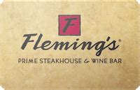 Buy Fleming's Steakhouse Gift Cards - Discounts up to 5% | CardCash