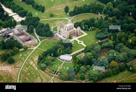 Aerial shot of Wollaton Hall and Park, Nottingham Nottinghamshire UK Stock Photo - Alamy