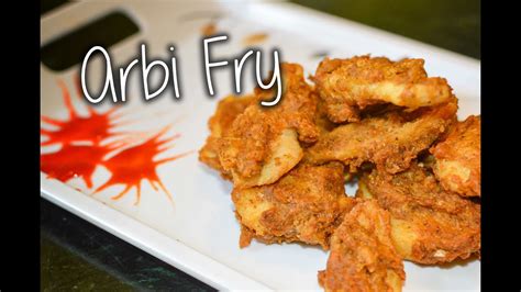 Arbi Fry Recipe By Chef Shaheen - YouTube