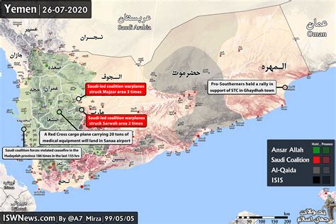 Latest Updates on Yemen, 26 July 2020 (Map Update) – Islamic World News