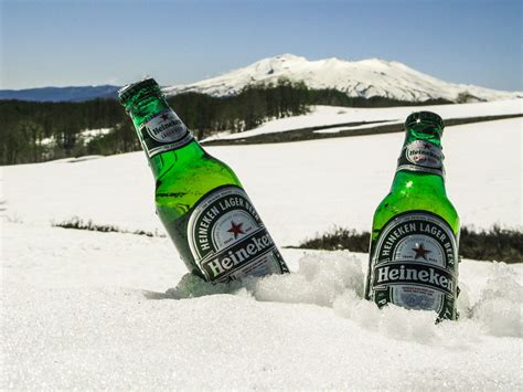 Free Images : water, nature, snow, cold, winter, ice, green, beverage, drink, alcohol, lager ...