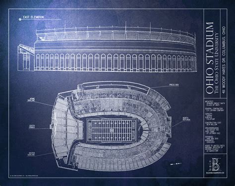 Ohio Stadium | The Ohio State University | OSU Gifts - Ballpark Blueprints