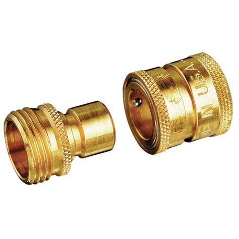 Brass Quick Disconnect Full-Flow (Pair) ⋆ GardenGrow.us