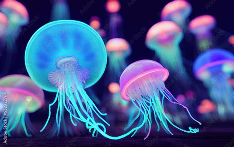 Deep Sea Jellyfish Bioluminescence